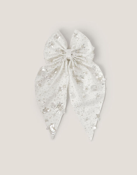 Sparkle Bow Hair Clip, , large