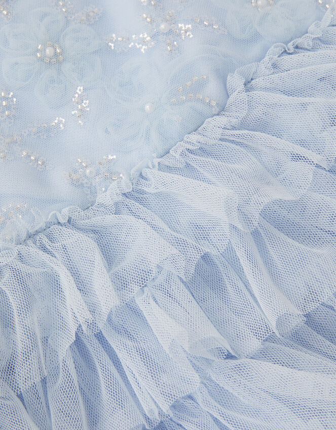 Baby Shikha Embellished Frill Dress, Blue (PALE BLUE), large
