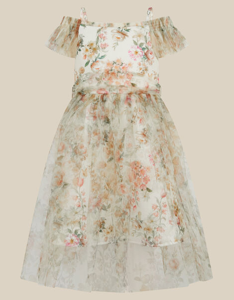 Noa Floral Print Tulle Party Dress, Multi (MULTI), large