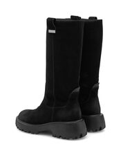 Woden Lea Suede Long Boots, Black (BLACK), large