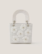 Embellished Floral Lacey Tote Bag , , large