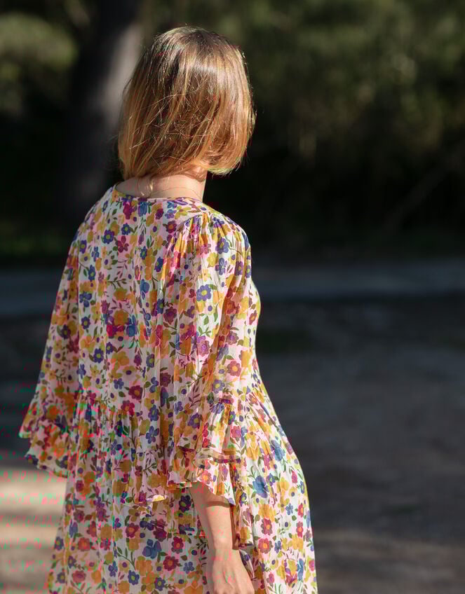 La Galeria Elefante Mediterranean Floral Blouse, Multi (MULTI), large