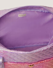 Ombr&eacute; Shimmer Quilted Duffle Bag, , large
