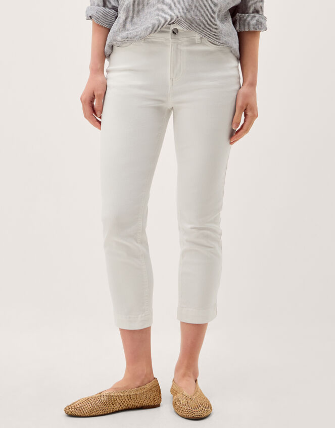 Idabella Cropped Skinny Jeans, Natural (ECRU), large