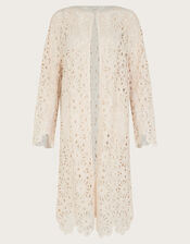 Rochelle Crochet Cardigan, Natural (ECRU), large