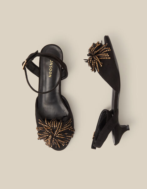 Dakota Embellished Kitten Heels, Black (BLACK), large