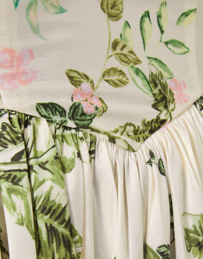 Sicily Fit and Flare Midi Dress, Cream (CREAM), large