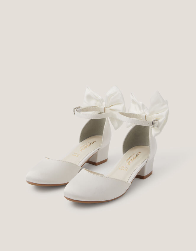 Sara Bow Two Part Heels, Ivory (IVORY), large