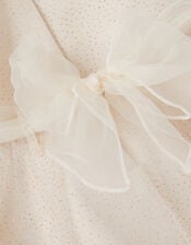 Baby Principesa Appliqu&eacute; Rose Sparkle Dress, Gold (GOLD), large