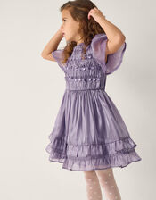 Sequin Organza Party Dress, Purple (PURPLE), large