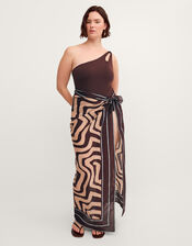 Callie Thorpe x Monsoon Wave Print Sarong, , large