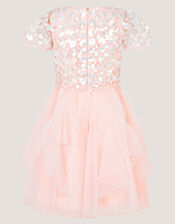 Inaya Floral Sequin Party Dress, Pink (PINK), large