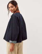 Kit Denim Barn Jacket, Blue (INDIGO), large