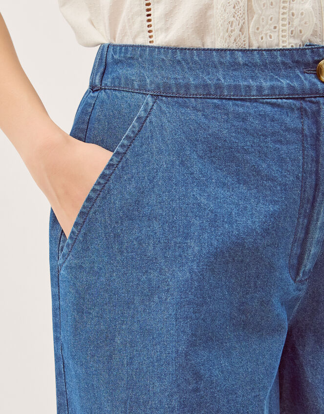 Cece Denim Shorts, Blue (DENIM BLUE), large