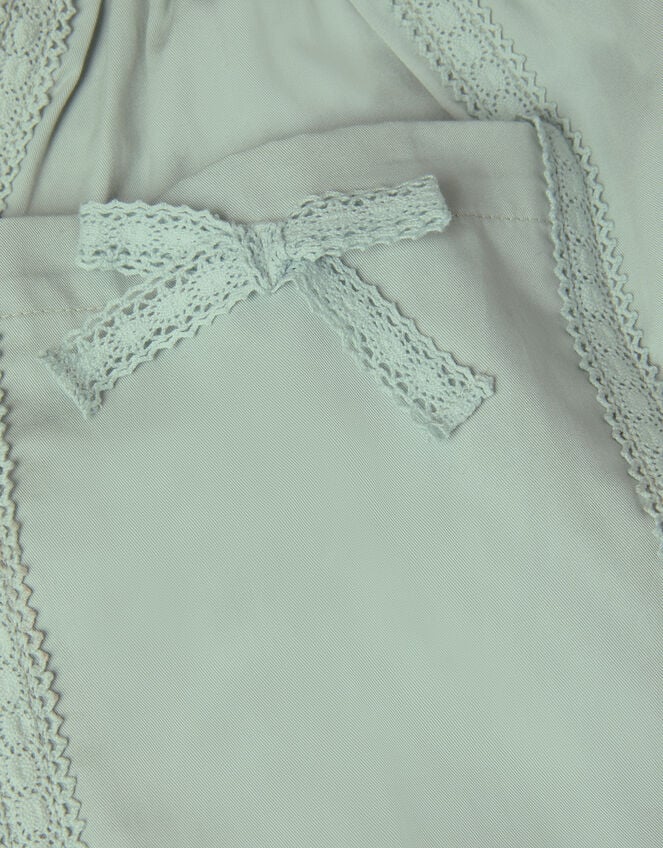 Lace Trim Barrel Trousers, Green (GREEN), large