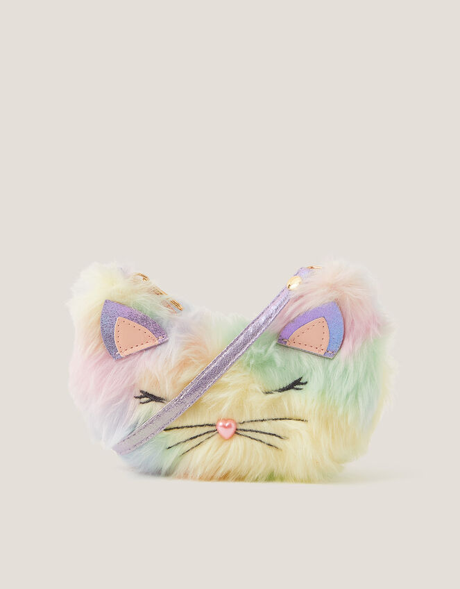 Fluffy Rainbow Cat Bag, , large