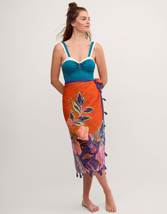 Sabrina Two Tone Swimsuit, Teal (TEAL), large