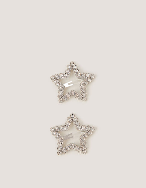 2-Pack Diamant&eacute; Star Hair Clips, , large