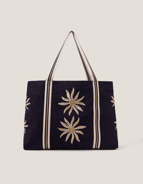 Tashie Sun Embroidered Tote Bag, , large