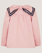 Bow Sailor Jacket, Pink (PINK), large