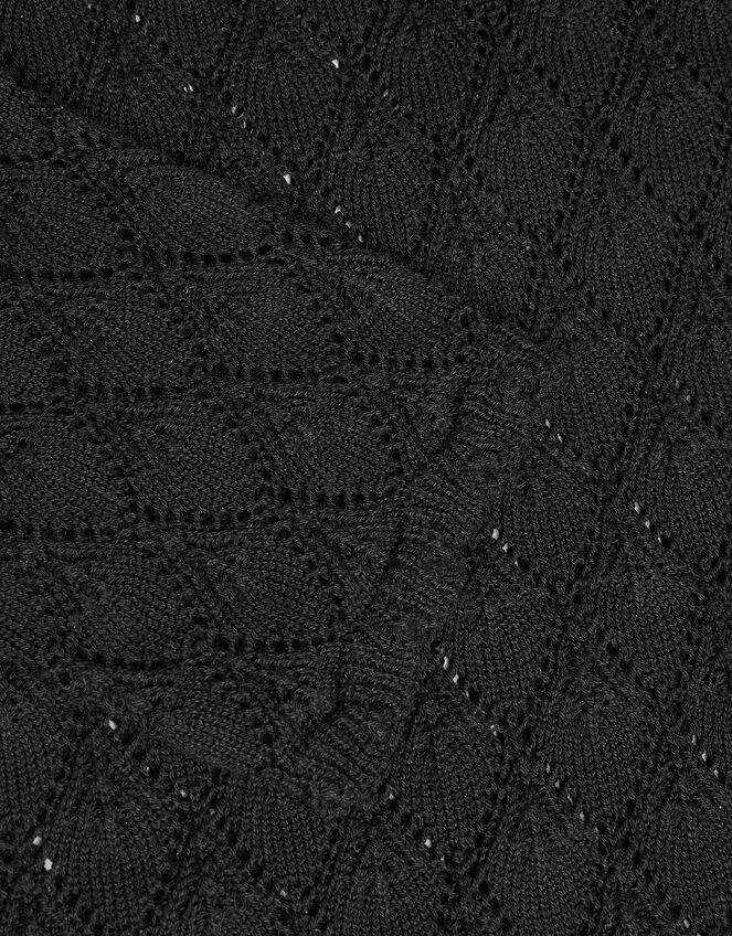 Knit Cover Up Dress, Black (BLACK), large