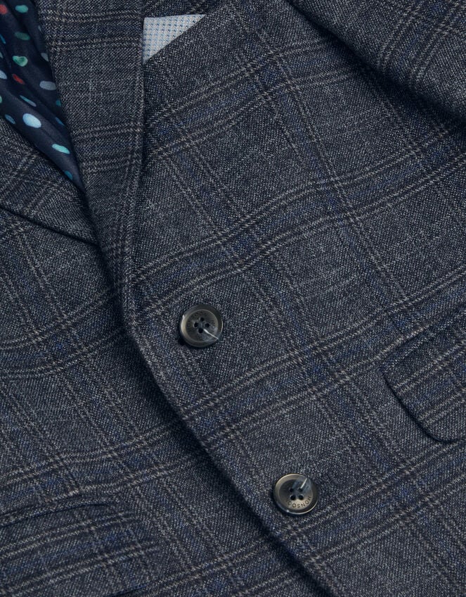 Rufus Check Suit Jacket, Grey (GREY), large