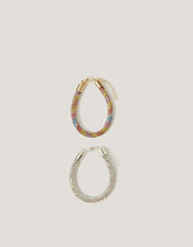 2-Pack Rhinestone Tube Bracelets, , large