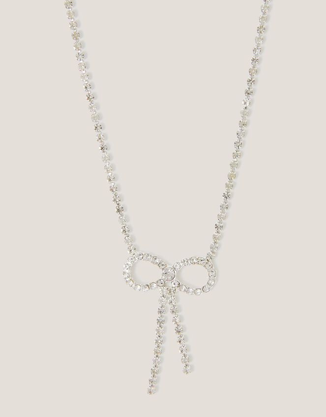 Diamant&eacute; Bow Necklace, , large