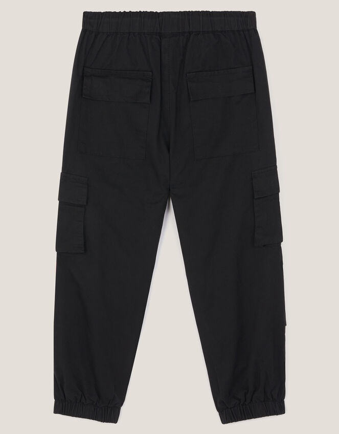 Lined Cargo Trousers, Black (BLACK), large