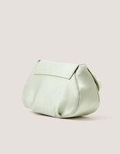 Corsage Satin Bag, Green (SAGE), large