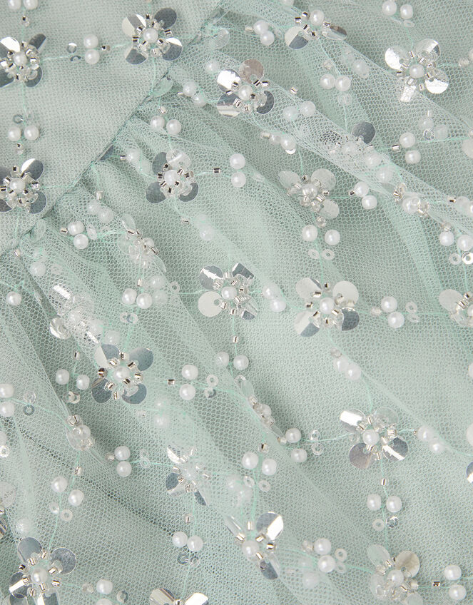 Gracie Embellished Long Sleeve Dress , Green (GREEN), large