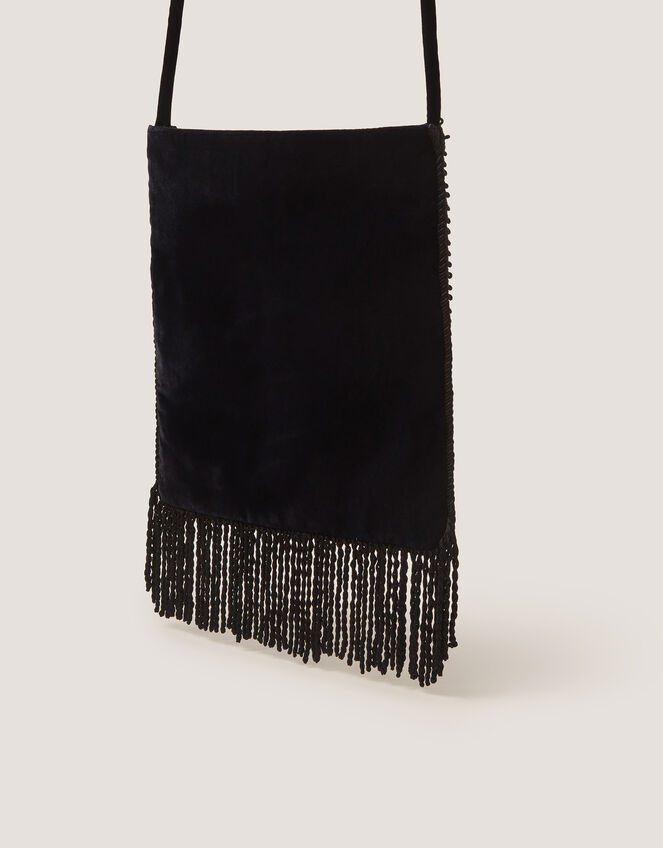 Dori Embroidered Fringe Crossbody Bag, , large