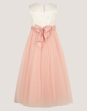 Cynthia Corded Lace Party Dress, Pink (PINK), large