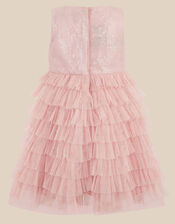 Baby Sofia Sequin Ruffle Party Dress, Pink (PINK), large