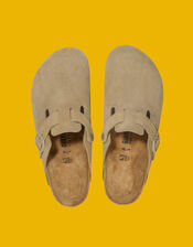 Birkenstock Boston Suede Clogs, Green (KHAKI), large