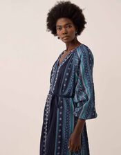 East Gabriette V-Neck Floral Print Maxi Dress, Blue (BLUE), large