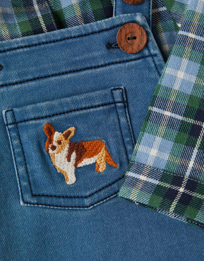 Baby Digby Denim Dungaree & Shirt Set, Blue (NAVY), large