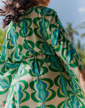 Sundress Lavande Printed Maxi Kaftan, Green (GREEN), large