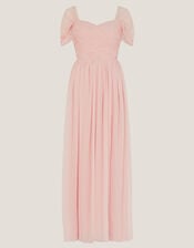 Evelyn Bardot Bridesmaid Dress, Pink (BLUSH), large