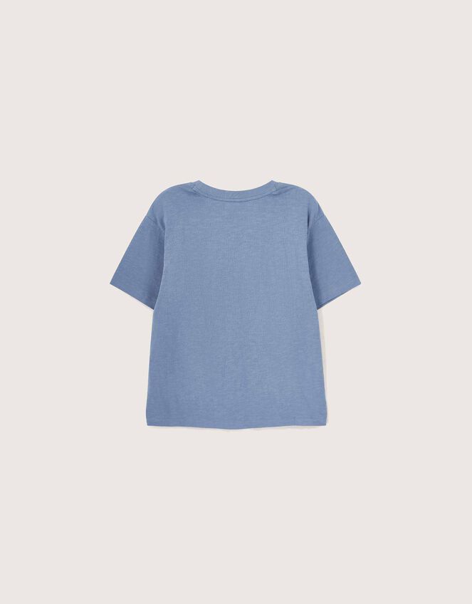 East Florence Floral Embroidered T-shirt, Blue (BLUE), large