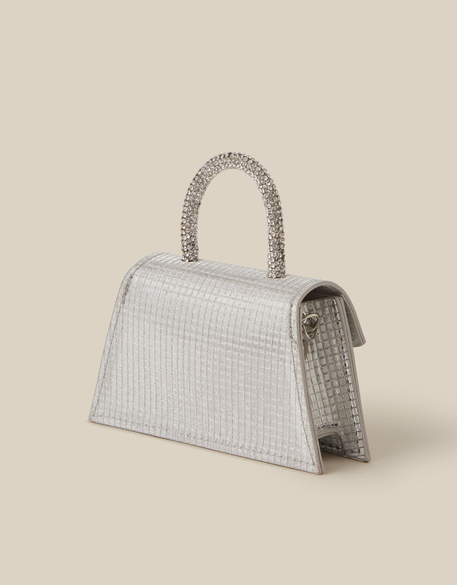 Mini Diamant&eacute; Heart Twistlock Bag, , large