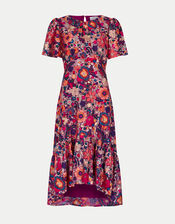 East Ishi Floral Embellished Midi Dress, Multi (MULTI), large