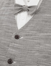 Greyson 3-Piece Houndstooth Waistcoat & Shirt, Blue (NAVY), large