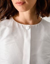 Mia Puff Sleeve Wedding Jacket, Ivory (IVORY), large