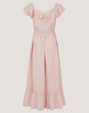 Sully Tie Back Prom Dress, Pink (PALE PINK), large