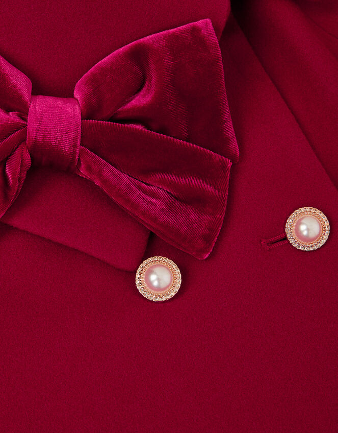 Velvet Bow Cape, Red (RED), large