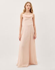Cali Cowl Neck Prom Dress, Pink (PALE PINK), large