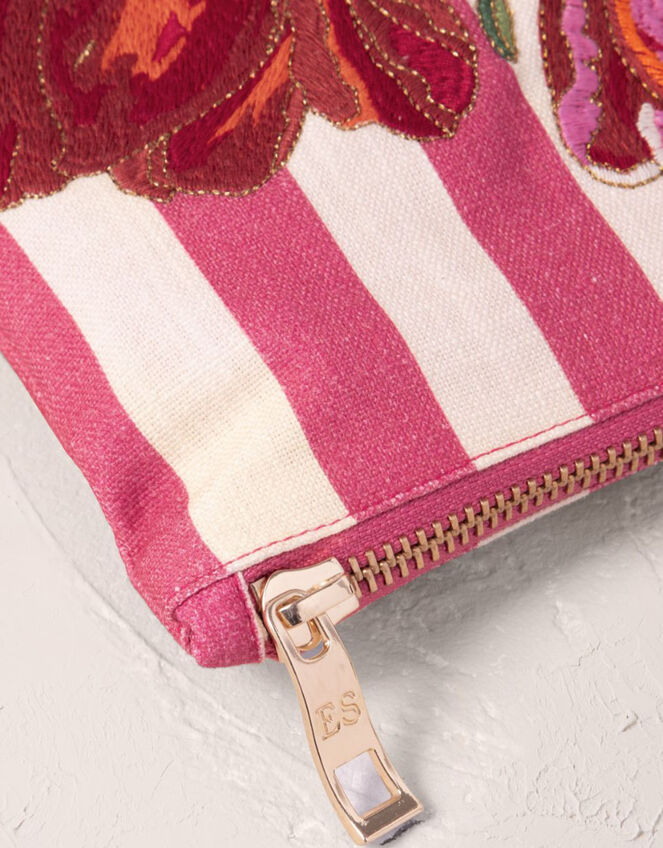 Elizabeth Scarlett Tulip Stripe Mini Pouch, , large