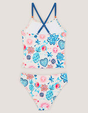 Pineapple Print Tankini Set, Cream (CREAM), large