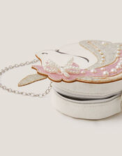 Glitter Unicorn Bag & Pearly Hair Clips Set, , large